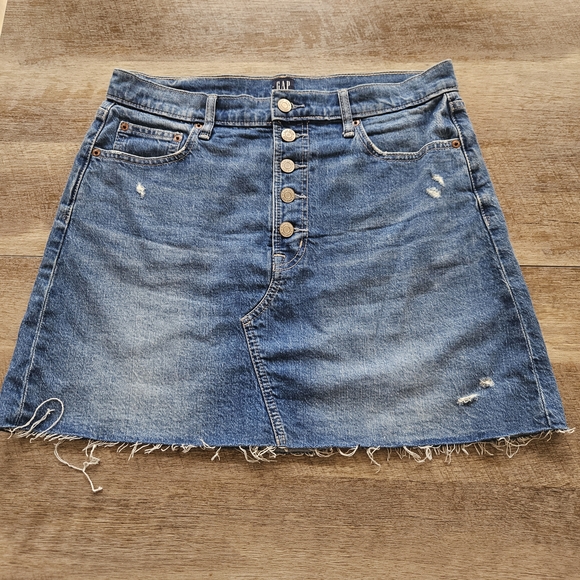 GAP Blue A-Line Mini Skirt - Picture 1 of 6